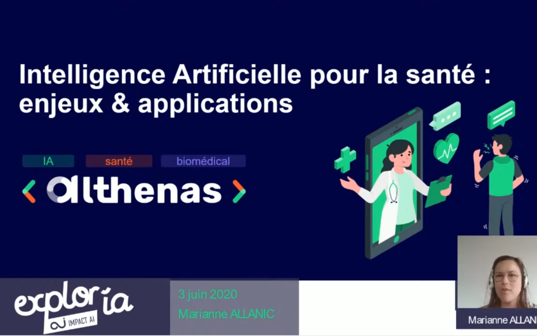 Webinar « Intelligence Artificielle pour la santé : enjeux & applications »